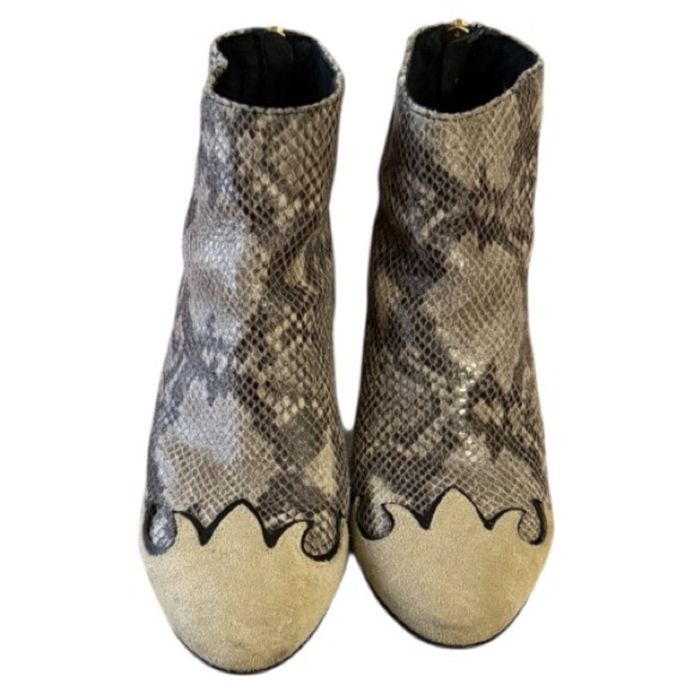 Free People Snake skin leather and suede Ankle Boot